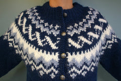 Traditional Cardigan Blue