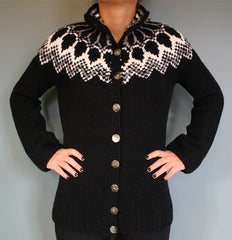 Gerdur Merino Cardigan Black