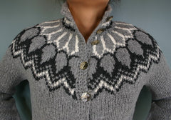 Gerdur Merino Cardigan Grey