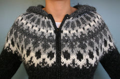 Skipper Cardigan w/Hood Black