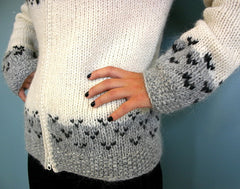 Skipper Cardigan w/Hood White