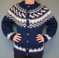 Traditional Cardigan Blue