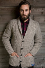 Aran Bjarni Cardigan Beige